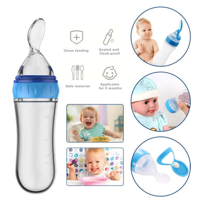 Baby Feeding Bottle With Spoon